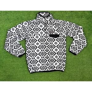 Vintage Texas A&M Aztec Pullover SM Button‎ Neck 1/4 Zip 90 Y2K Aggie Fleece EUC